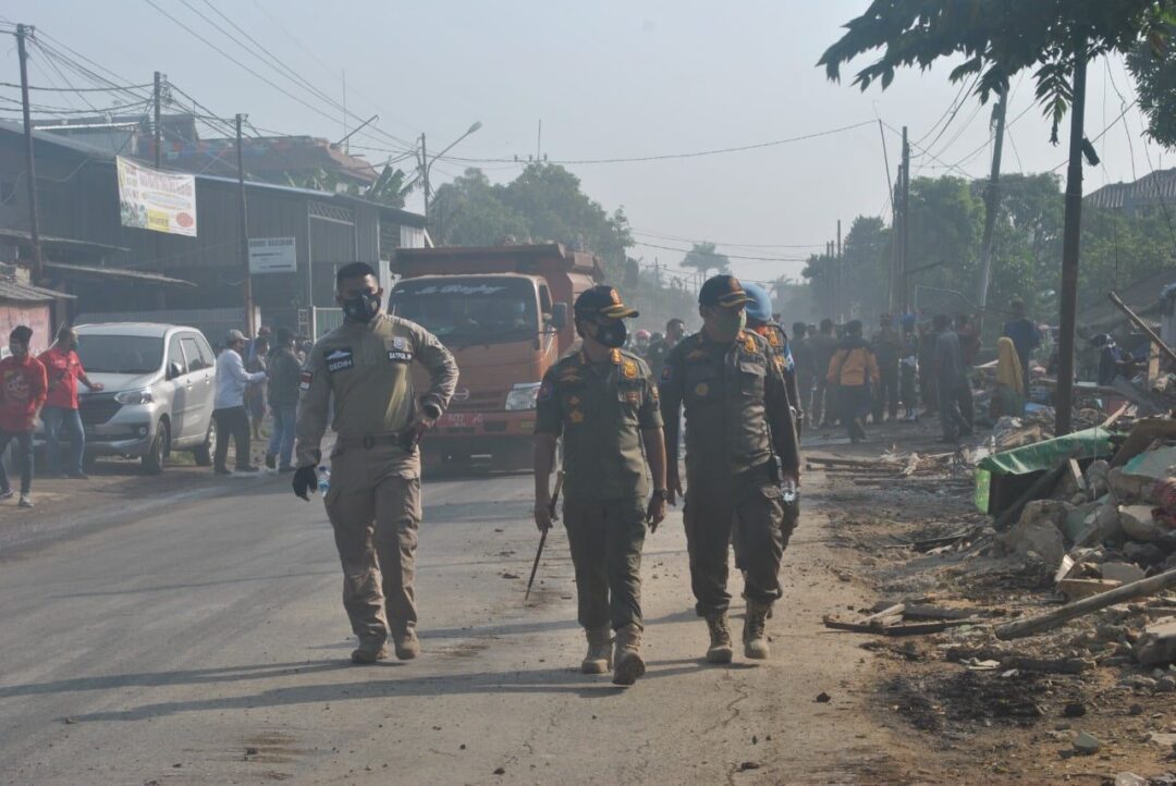 Headline Bogor | Satpol PP Kabupaten Bogor Tertibkan 153  Bangunan Liar