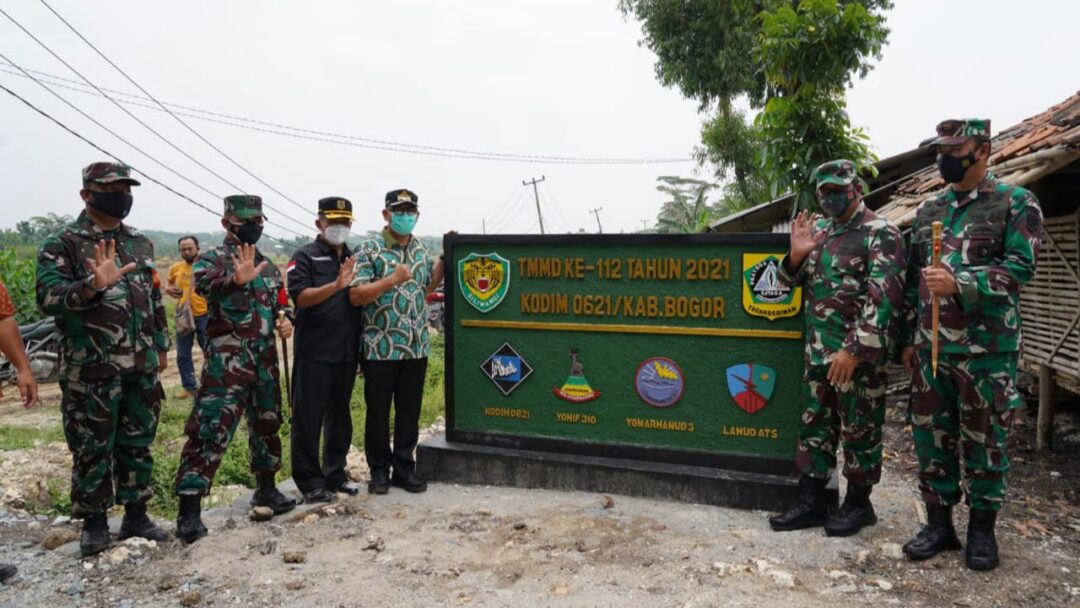 Headline Bogor | TMMD Ke 112 Kodim Kabupaten Bogor Bangun 2450 Meter Jalan Penghubung Desa