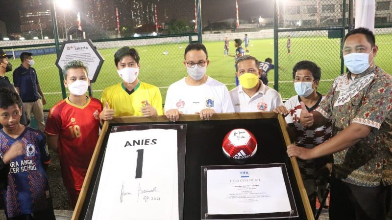 Headline Nasional | Anies Resmikan Lapangan Berstandar Internasional Muara Angke