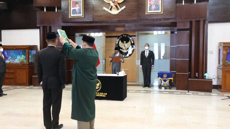 Headline Nasional | Menkopolhukam Lantik Mayjen Mulyo Aji Sebagai Sesmenko Polhukam