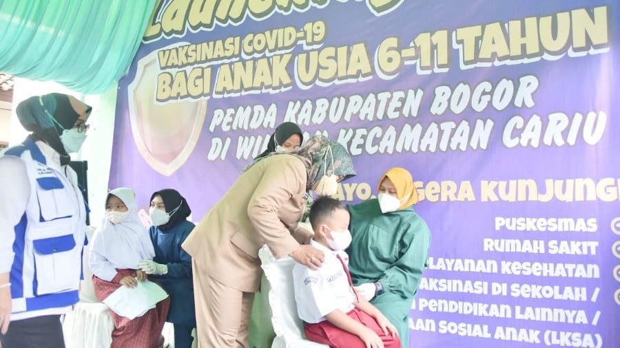 Vaksinasi Anak 6-11 Tahun di Kabupaten Bogor Capai 40,44 Persen