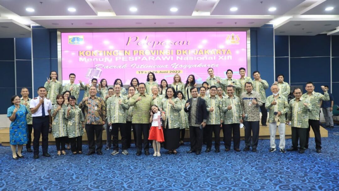 Lepas Kontingen Pesparawi Nasional ke-13 , Anies : Buat Mereka Terkesan