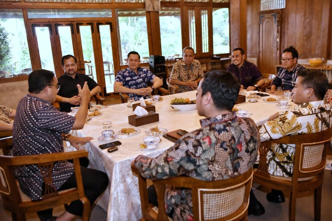 Elit Partai Nasdem, PKS dan Demokrat Sambangi Anies Bahas Kandidat Cawapres