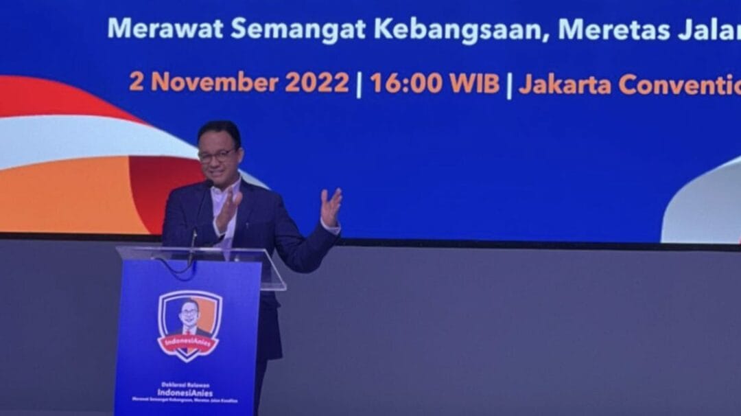 Tiba di Deklarasi IndonesiAnies, Relawan Teriaki Anies  Presiden