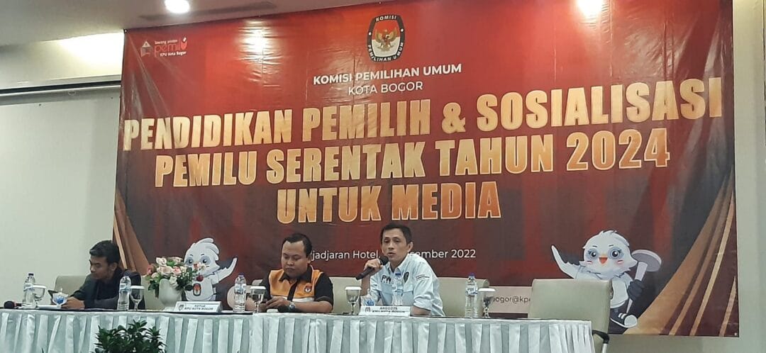 KPU Kota Bogor Gandeng Media Sosialisasikan Tahapan Pemilu 2024