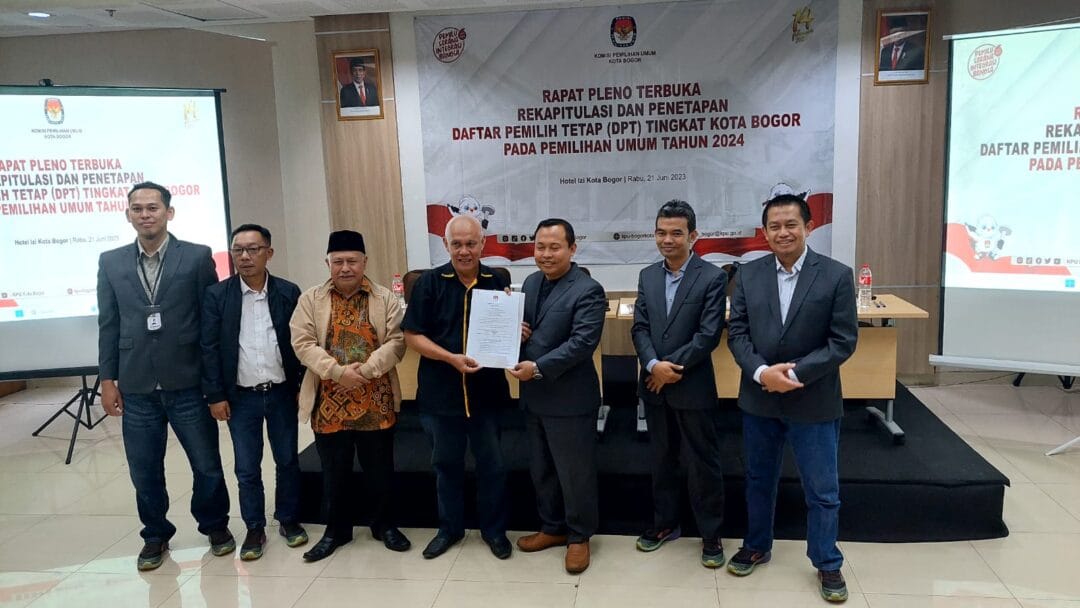 KPU Kota Bogor Tetapkan DPT Kota Bogor 800.181 Pemilih
