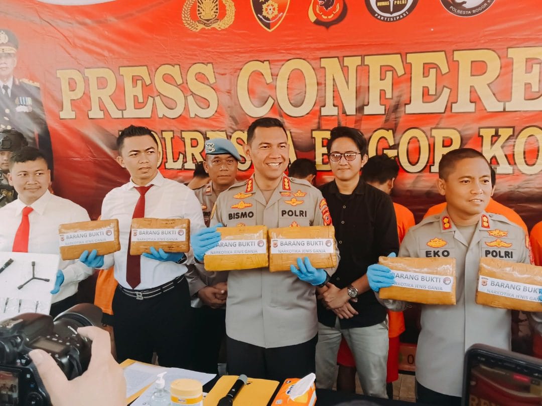 Sat Narkoba Polresta Bogor Kota Gagalkan Peredaran 11 Kg Ganja Kering