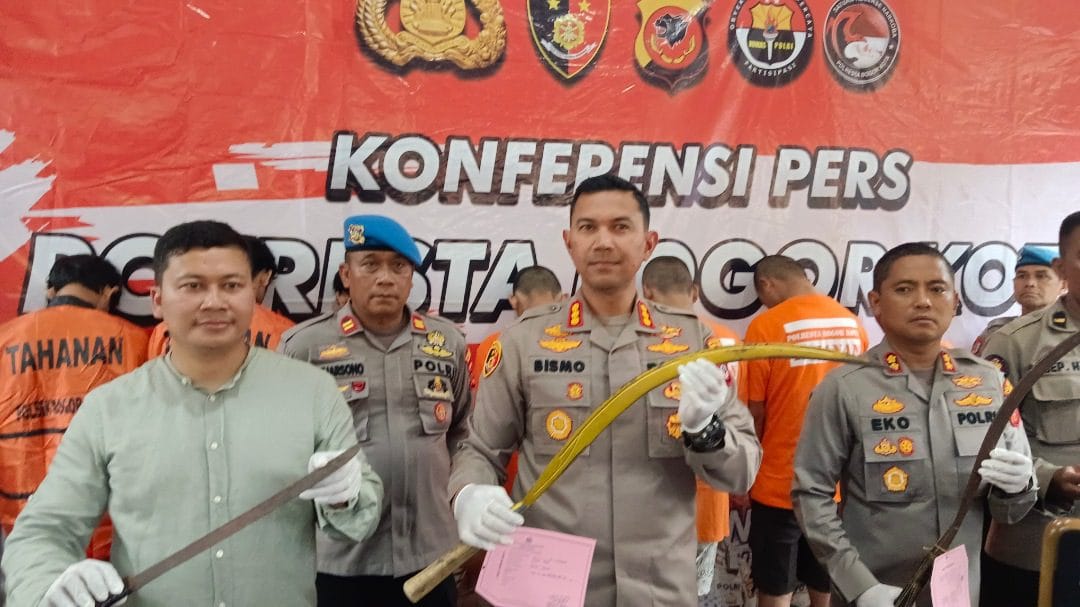 Sat Reskrim Polresta Bogor Kota Ringkus Pembawa dan Penganiayaan Dengan Sajam