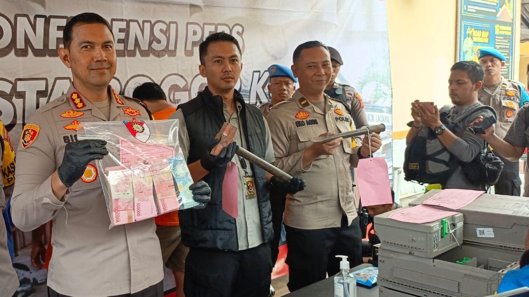 Satreskrim Polresta Bogor Kota Tindak Tegas Tiga Pelaku Pembobol ATM