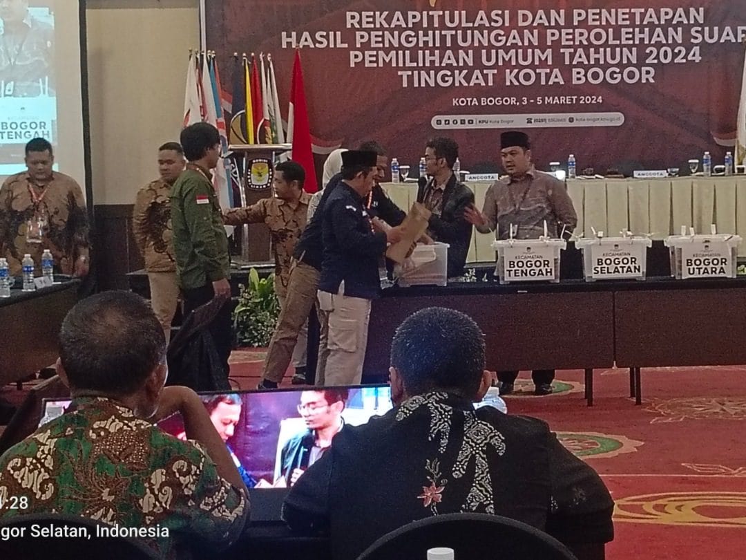 KPU Kota Bogor Gelar Rapat Pleno Terbuka Rekapitulasi Tingkat Kota