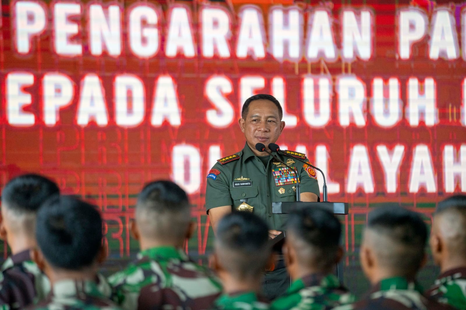 Kunjungi Yonif 10 Marinir, Panglima TNI Ingatkan Sinergitas