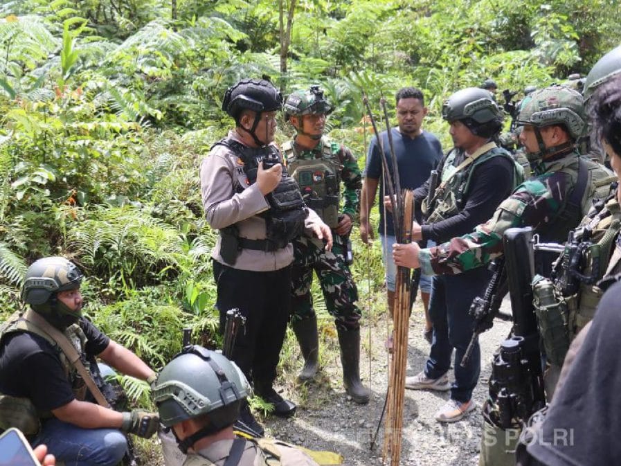 Patroli Gabungan di Yahukimo, Aparat Temukan Alat Tajam dan Senjata Rakitan