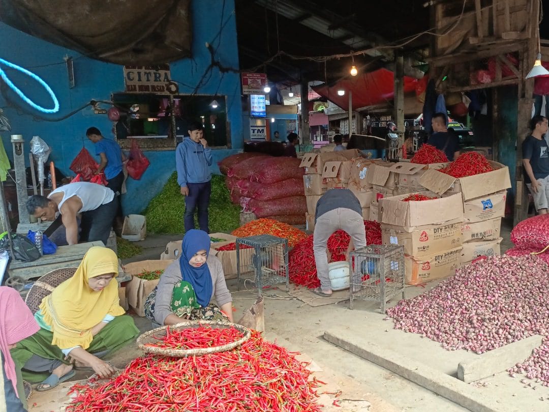 Masuki Bulan Desember, Harga Cabai Di Pasar TU Kemang Bogor Alami Kenaikan