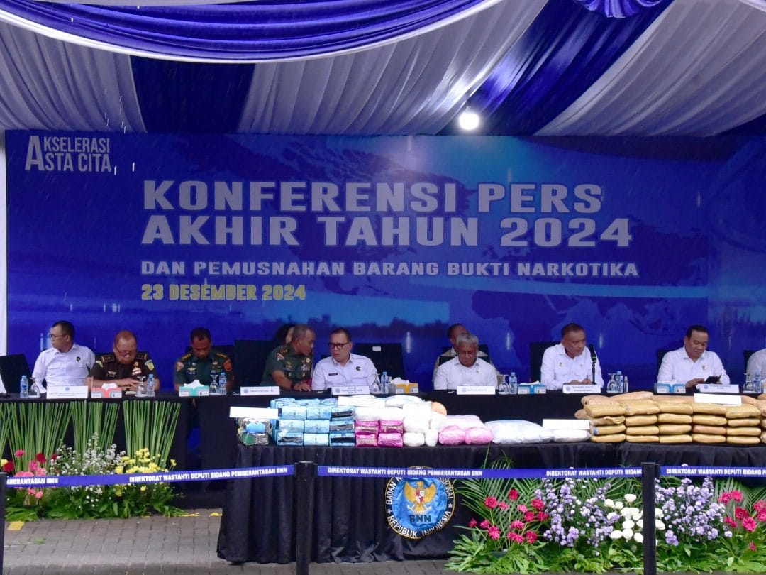 Bakamla RI Hadiri Pemusnahan Barang Bukti Narkotika oleh BNN