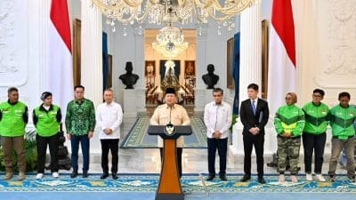 Presiden Prabowo Umumkan THR dan Bonus Lebaran Untuk Pengemudi Online