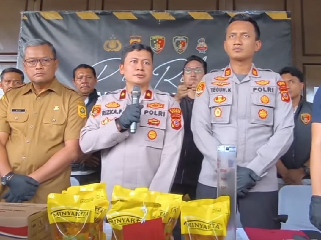 Polres Bogor Ungkap Produksi Minyakita Palsu, Pelaku Raup Keuntungan Rp600 Juta
