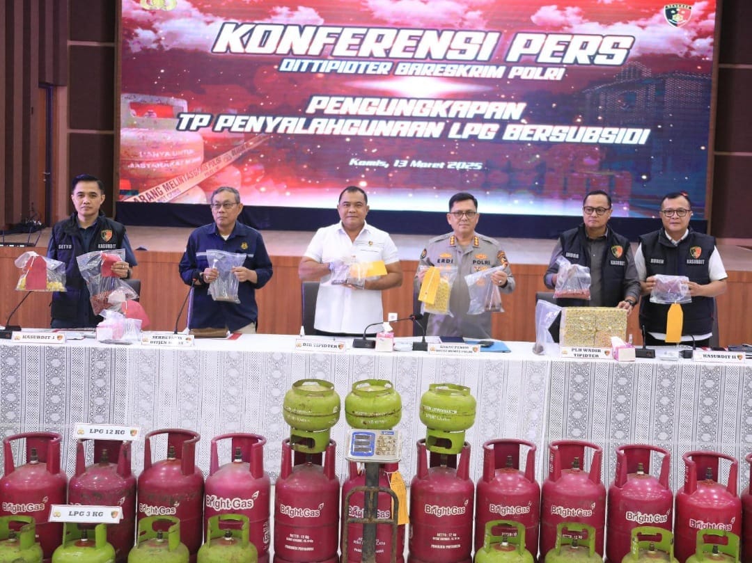 Bareskrim Polri Ungkap Kasus Penyalahgunaan LPG Bersubsidi, Lima Tersangka Ditangkap