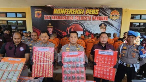Kasus Narkoba di Bandung Melonjak, 211 Tersangka Diamankan Selama Semester Awal 2025