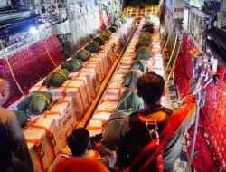 Masuki Hari Kelima, Satgas Garuda Merah Putih II Telah Droping 61 Ton Bantuan di Jalur Gaza