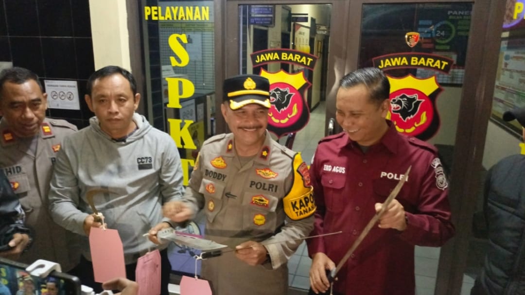 Polsek Tanah Sareal Amankan Empat Pelajar SMP Terlibat Kepemilikan Sajam dan Rencana Tawuran