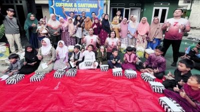 Milad ke-7, Liputan Bogor Gelar Cucurak dan Santunan Anak Yatim di Kota Bogor