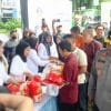 Polda Jabar Gelar Gerakan Pangan Murah di Bogor, Paket Sembako Rp100 Ribu Diserbu Warga