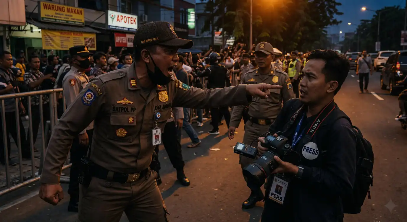 Arogansi Satpol PP Warnai Kirab Mahkota Binokasih, Sejumlah Jurnalis Diintimidasi Saat Bertugas