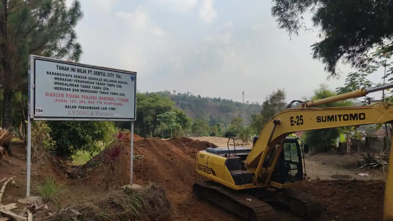 Aktivitas Alat Berat Picu Protes Pemilik Lahan di Bojong Koneng, Sentul City Siap Kroscek Data